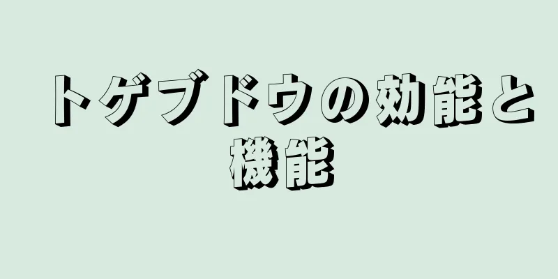 トゲブドウの効能と機能