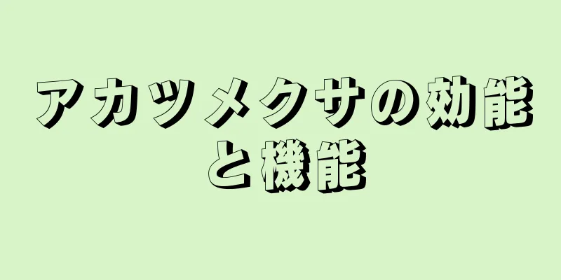 アカツメクサの効能と機能
