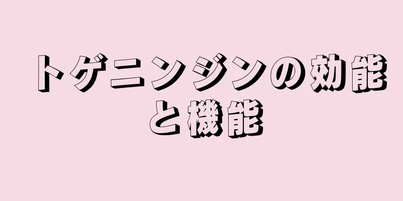 トゲニンジンの効能と機能