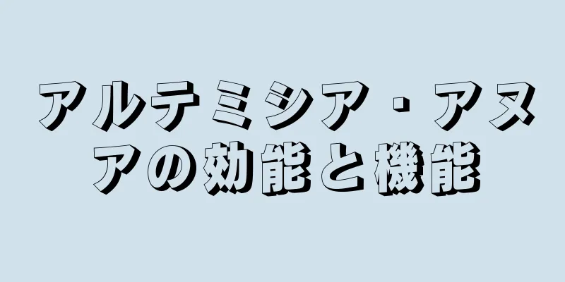 アルテミシア・アヌアの効能と機能