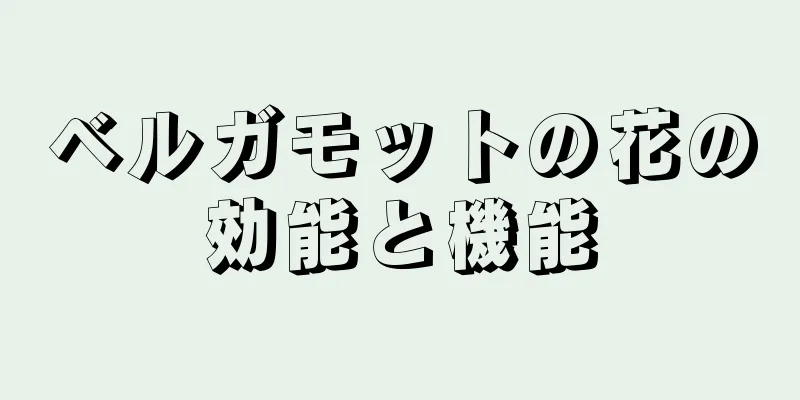 ベルガモットの花の効能と機能