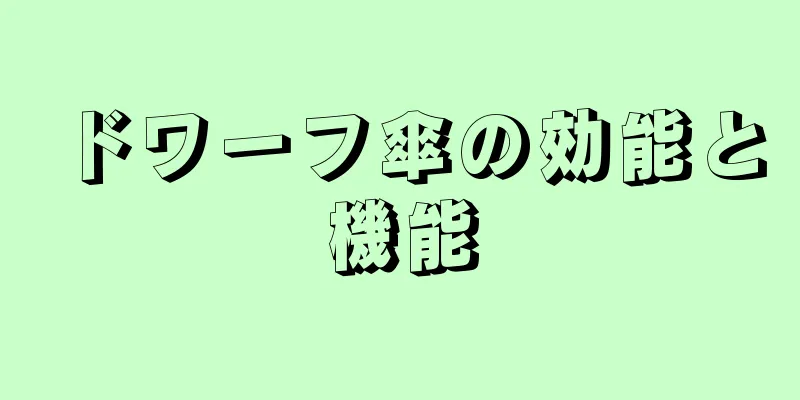 ドワーフ傘の効能と機能