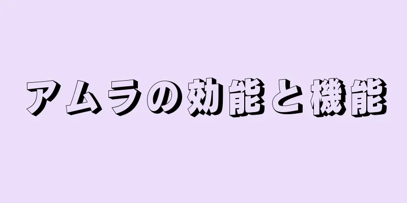アムラの効能と機能