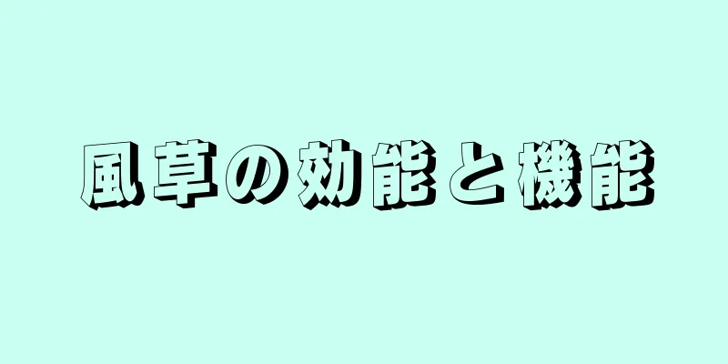 風草の効能と機能