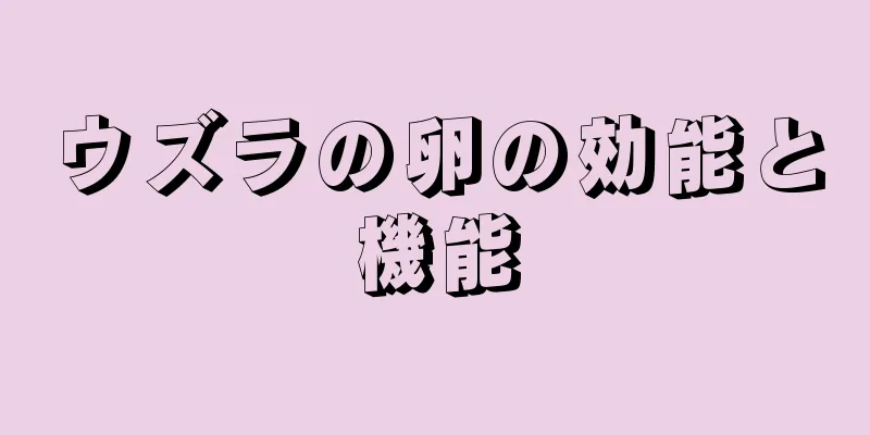ウズラの卵の効能と機能