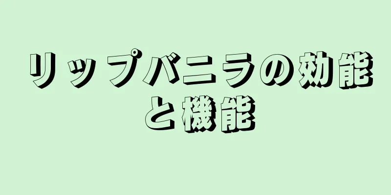 リップバニラの効能と機能