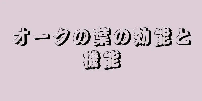 オークの葉の効能と機能