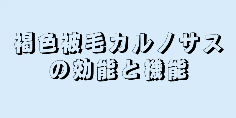 褐色被毛カルノサスの効能と機能