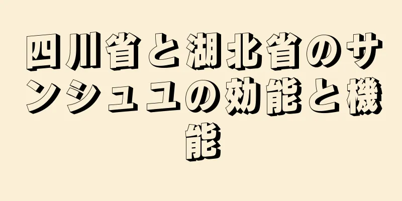 四川省と湖北省のサンシュユの効能と機能