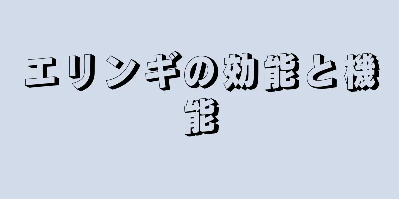 エリンギの効能と機能