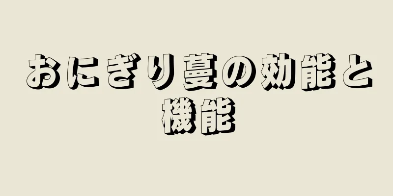 おにぎり蔓の効能と機能