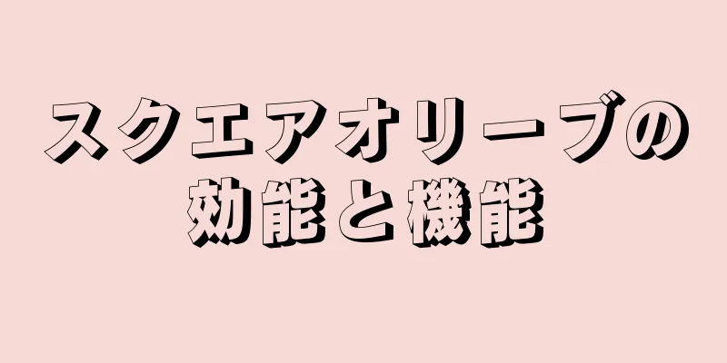 スクエアオリーブの効能と機能
