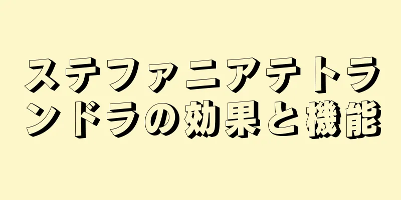 ステファニアテトランドラの効果と機能