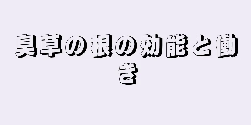 臭草の根の効能と働き