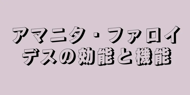 アマニタ・ファロイデスの効能と機能