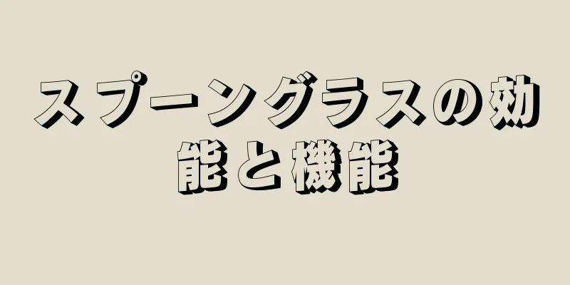 スプーングラスの効能と機能