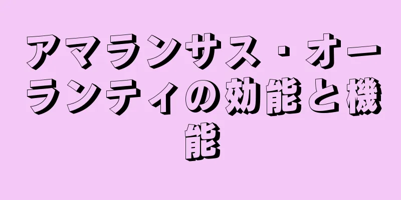 アマランサス・オーランティの効能と機能
