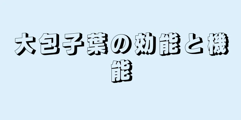 大包子葉の効能と機能