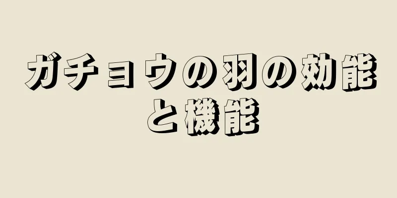 ガチョウの羽の効能と機能