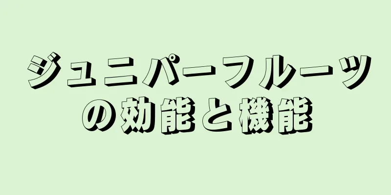 ジュニパーフルーツの効能と機能