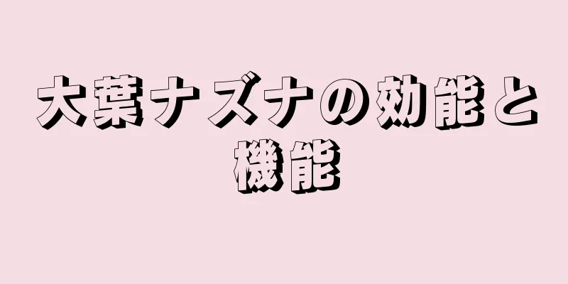 大葉ナズナの効能と機能