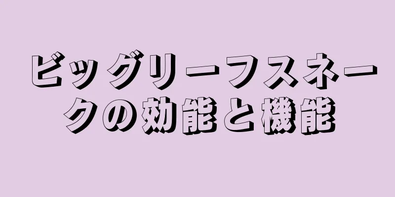 ビッグリーフスネークの効能と機能