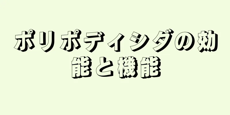 ポリポディシダの効能と機能