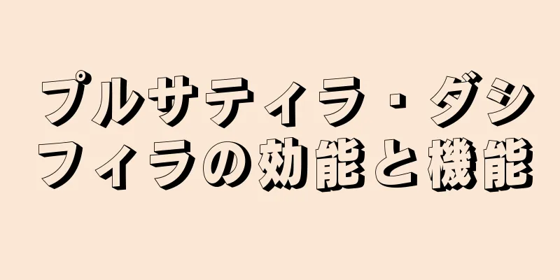プルサティラ・ダシフィラの効能と機能