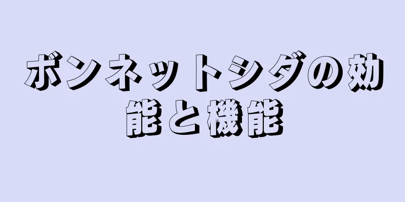 ボンネットシダの効能と機能
