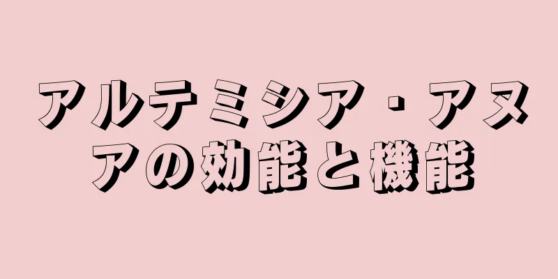 アルテミシア・アヌアの効能と機能