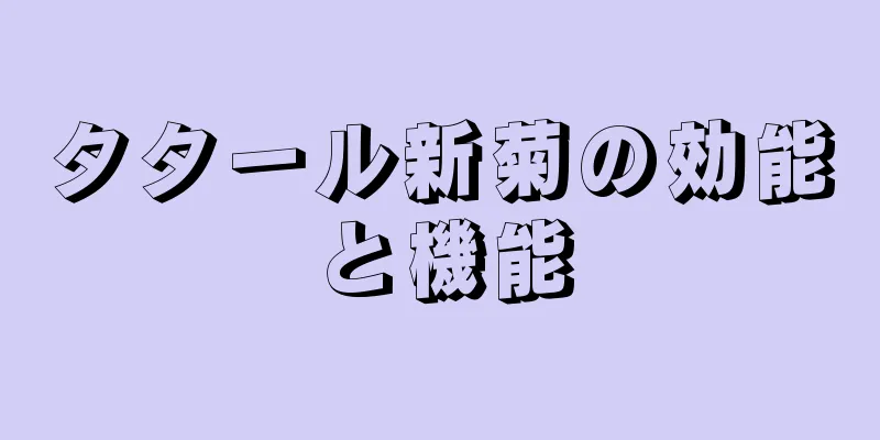 タタール新菊の効能と機能