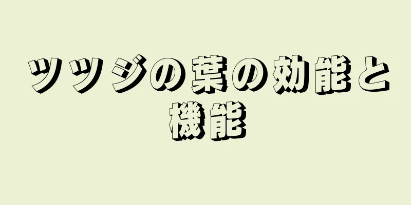 ツツジの葉の効能と機能