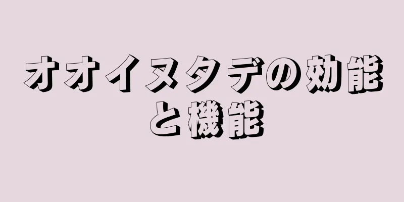 オオイヌタデの効能と機能