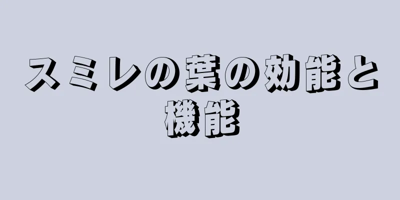 スミレの葉の効能と機能