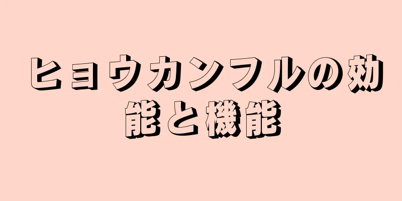 ヒョウカンフルの効能と機能