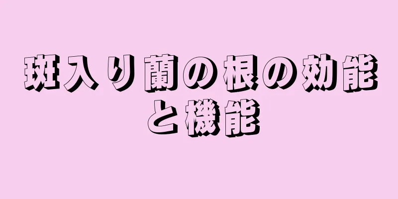 斑入り蘭の根の効能と機能