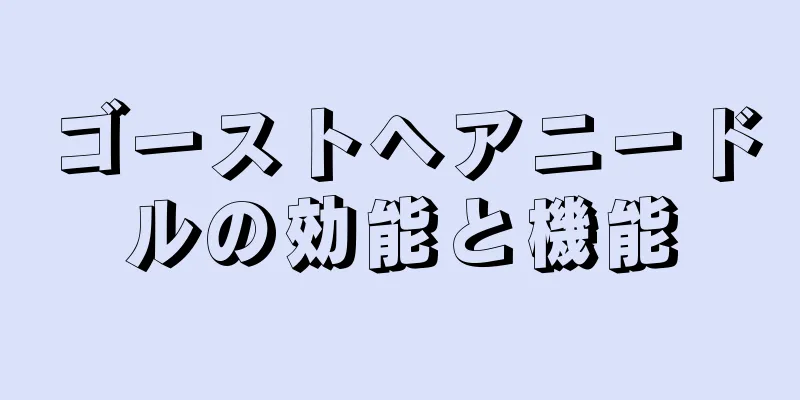 ゴーストヘアニードルの効能と機能
