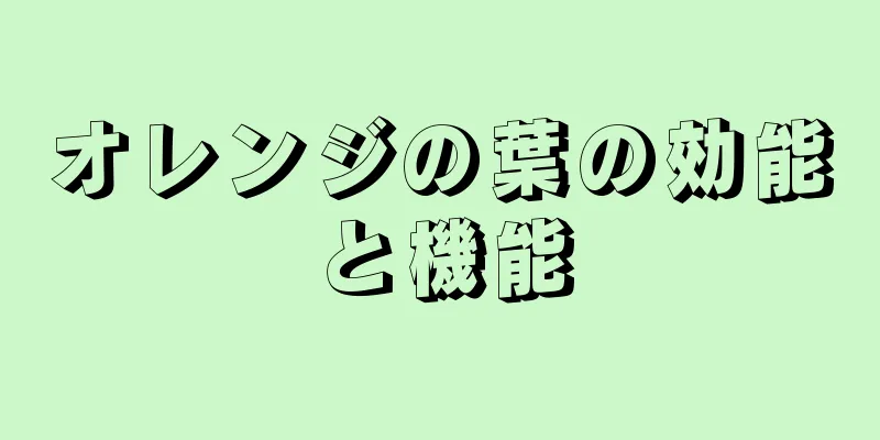 オレンジの葉の効能と機能