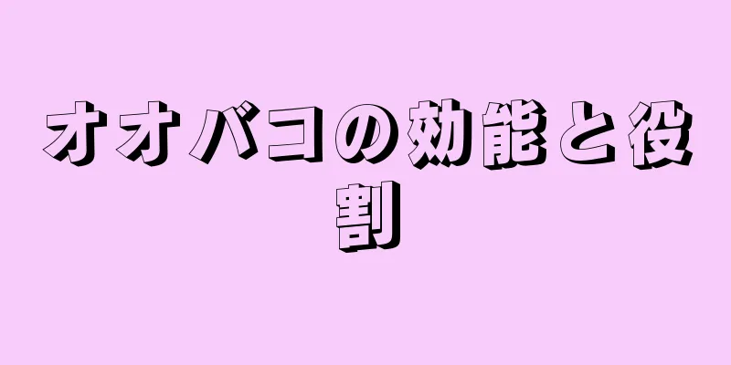 オオバコの効能と役割