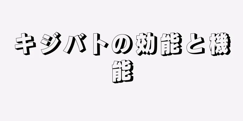 キジバトの効能と機能