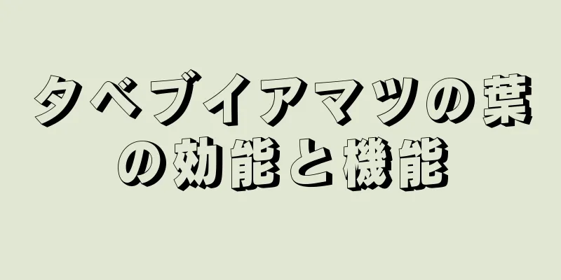 タベブイアマツの葉の効能と機能