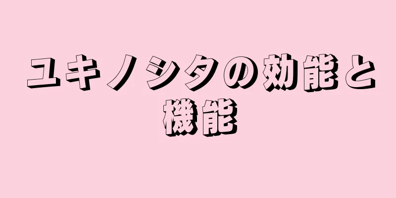 ユキノシタの効能と機能