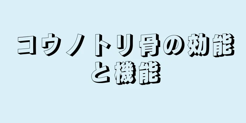 コウノトリ骨の効能と機能
