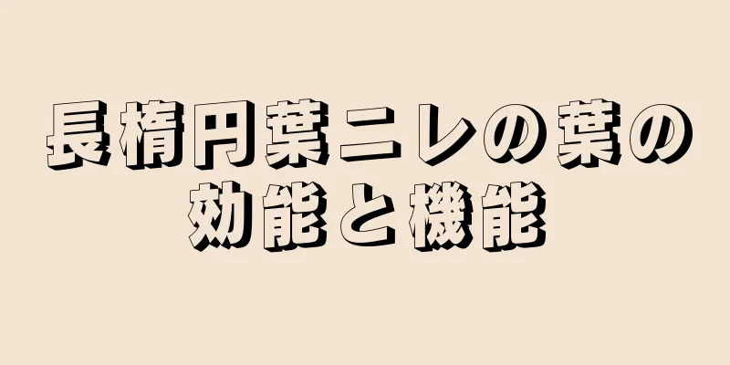 長楕円葉ニレの葉の効能と機能