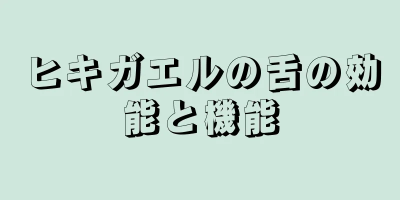 ヒキガエルの舌の効能と機能