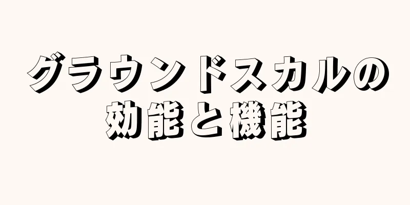 グラウンドスカルの効能と機能