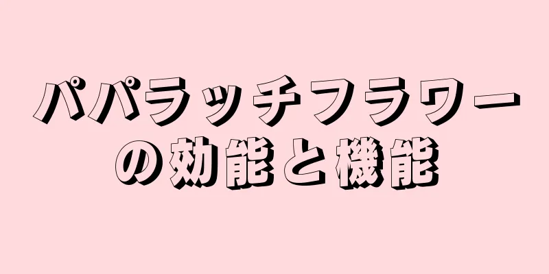 パパラッチフラワーの効能と機能