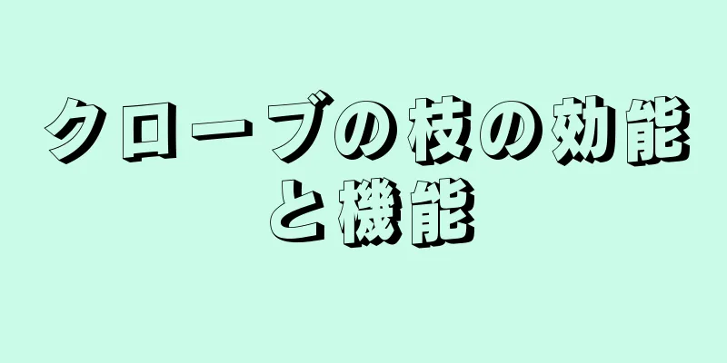 クローブの枝の効能と機能
