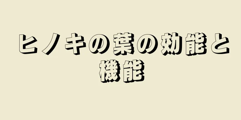 ヒノキの葉の効能と機能