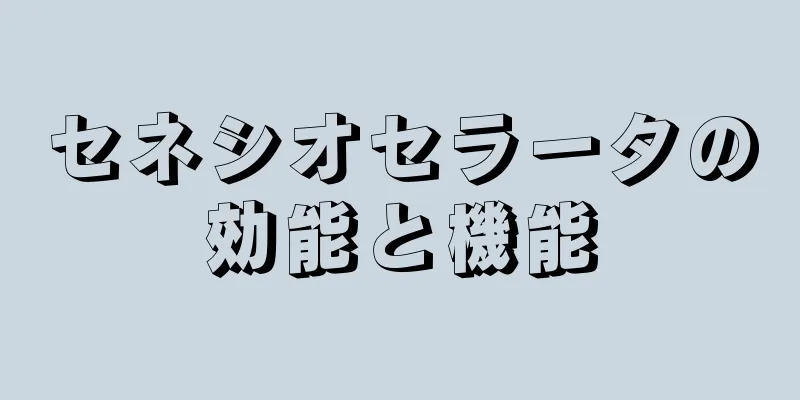 セネシオセラータの効能と機能